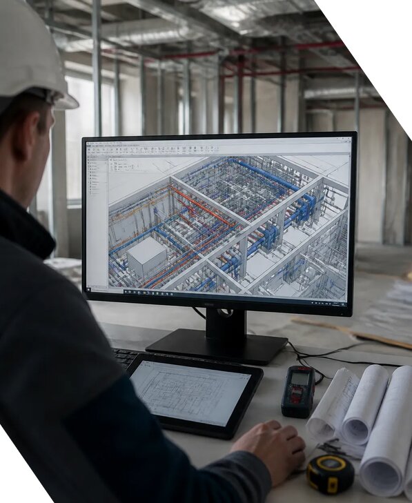 Создание BIM модели инженерных сетей для объектов в Абакане
